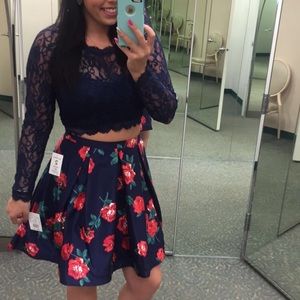 Two piece special occasion dress